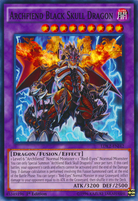 Archfiend Black Skull Dragon [LDK2-ENJ42] Common Yu-Gi-Oh!