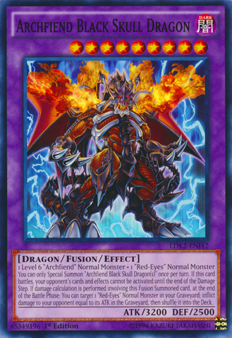 Archfiend Black Skull Dragon [LDK2-ENJ42] Common Yu-Gi-Oh!