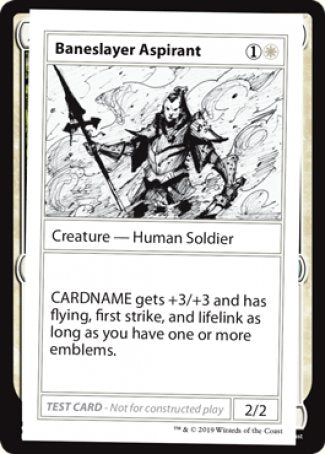 Baneslayer Aspirant (2021 Edition) [Mystery Booster Playtest Cards] Magic: The Gathering
