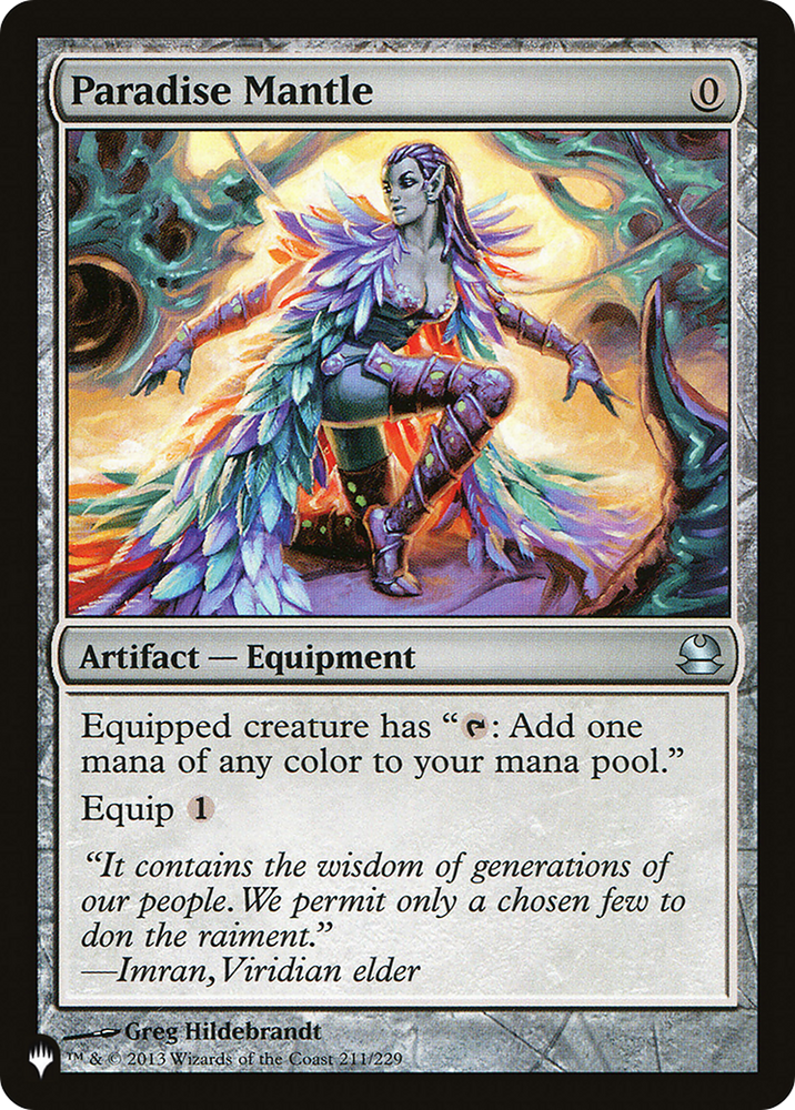 Paradise Mantle [The List] Magic: The Gathering