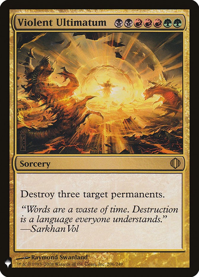 Violent Ultimatum [The List] Magic: The Gathering