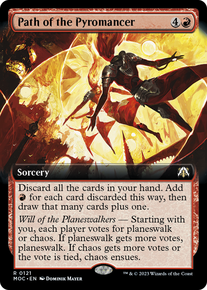 Path of the Pyromancer (Extended Art) [March of the Machine Commander] Magic: The Gathering