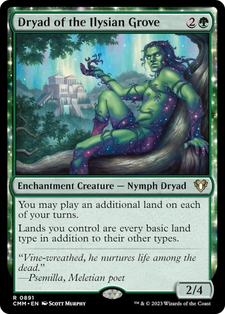 Dryad of the Ilysian Grove [Commander Masters] Magic: The Gathering