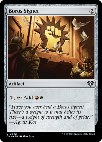 Boros Signet [Commander Masters] Magic: The Gathering