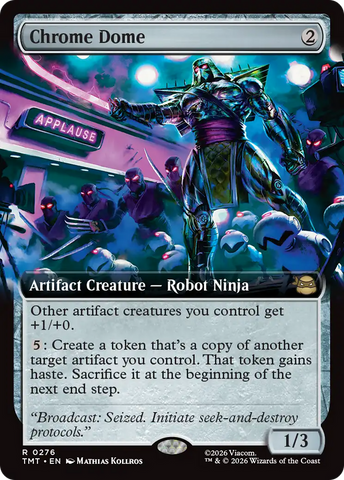 Chrome Dome (Extended Art) [Teenage Mutant Ninja Turtles] Magic: The Gathering