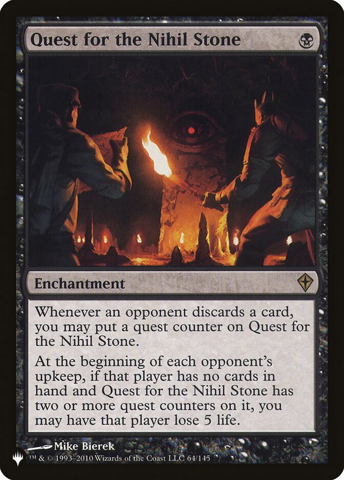 Quest for the Nihil Stone [The List] Magic: The Gathering