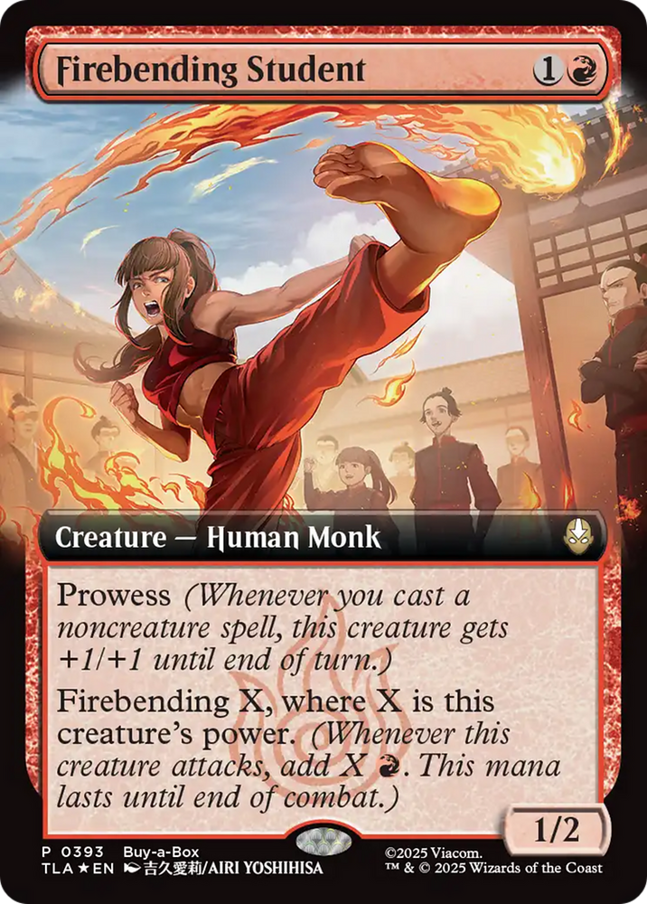 Firebending Student (Extended Art) [Avatar: The Last Airbender Promos] Magic: The Gathering
