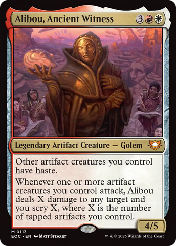 Alibou, Ancient Witness [Edge of Eternities Commander] Magic: The Gathering