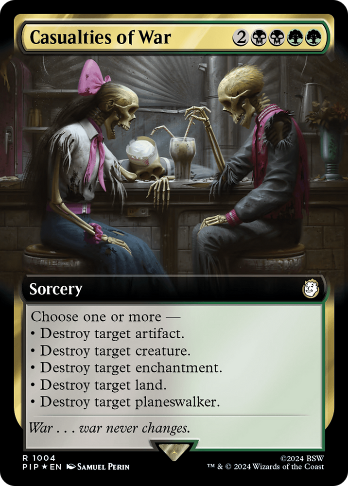 Casualties of War (Extended Art) (Surge Foil) [Fallout] Magic: The Gathering