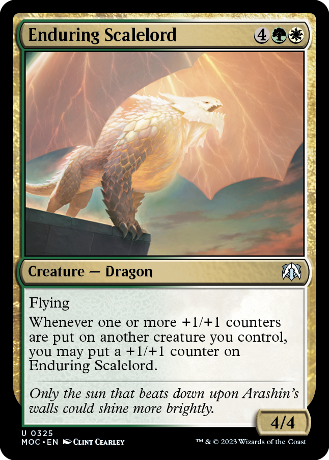 Enduring Scalelord [March of the Machine Commander] Magic: The Gathering