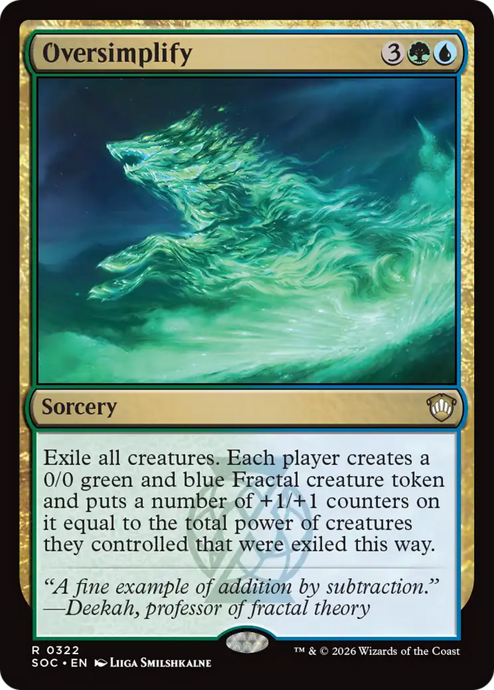 Oversimplify [Secrets of Strixhaven Commander] Magic: The Gathering
