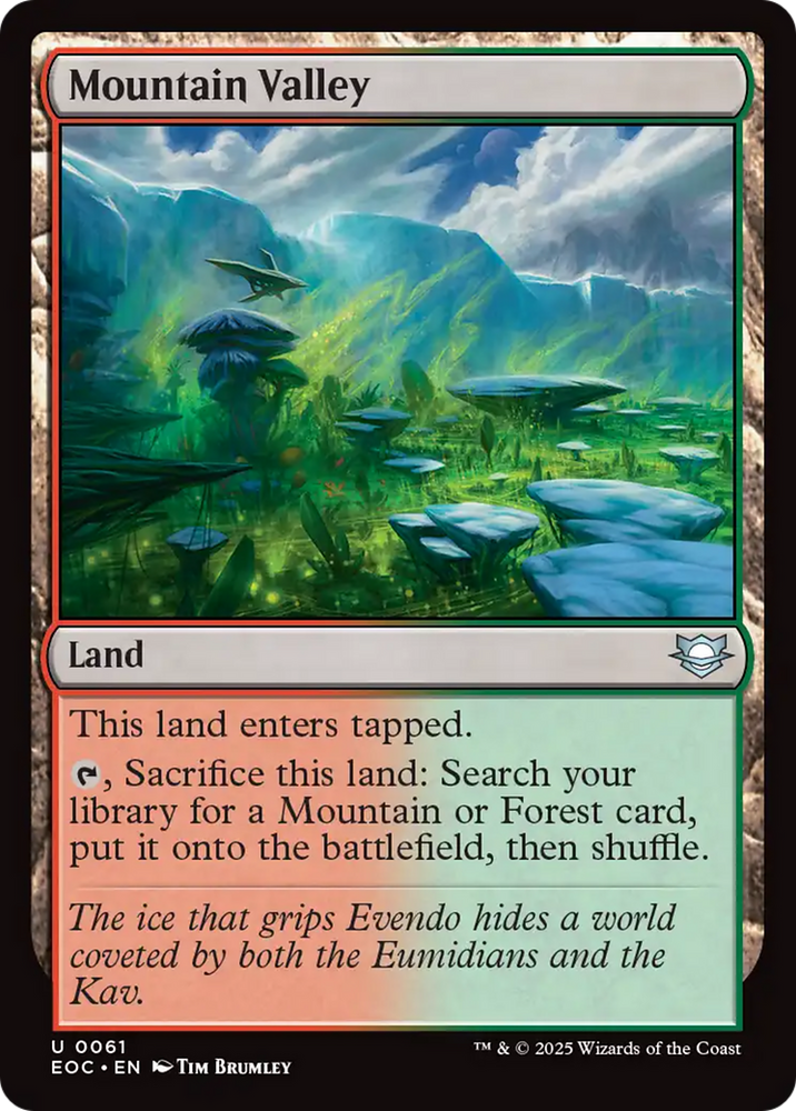 Mountain Valley [Edge of Eternities Commander] Magic: The Gathering