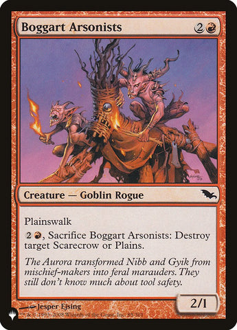 Boggart Arsonists [The List] Magic: The Gathering