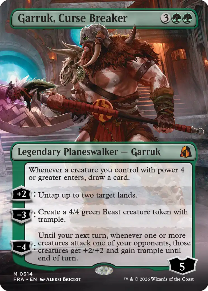 Garruk, Curse Breaker (Borderless) [Reality Fracture] Magic: The Gathering