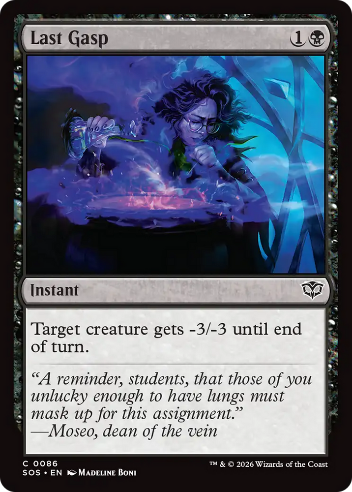 Last Gasp [Secrets of Strixhaven] Magic: The Gathering