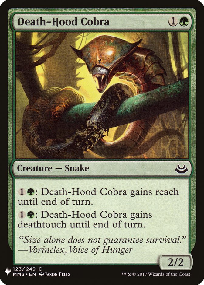 Death-Hood Cobra [Mystery Booster] Magic: The Gathering