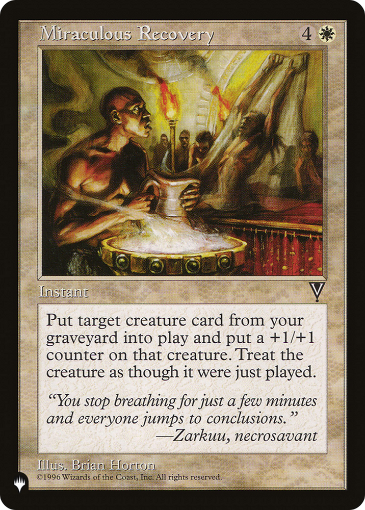 Miraculous Recovery [The List] Magic: The Gathering
