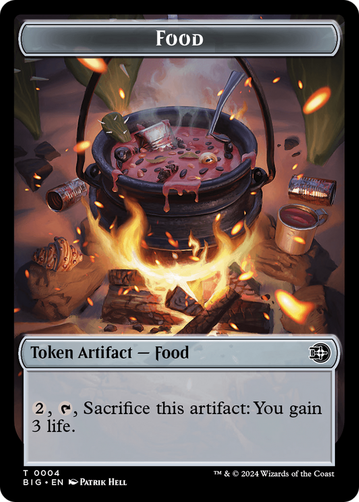 Treasure // Food (0004) Double-Sided Token [Outlaws of Thunder Junction Tokens] Magic: The Gathering