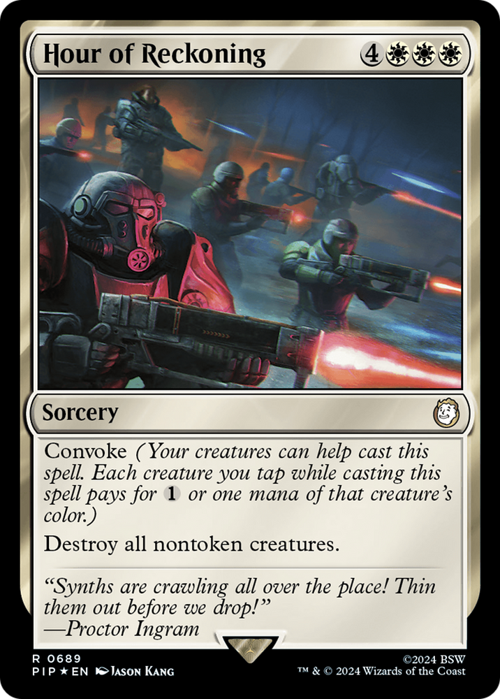 Hour of Reckoning (Surge Foil) [Fallout] Magic: The Gathering