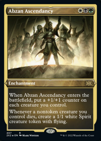 Abzan Ascendancy (Foil Etched) [Double Masters 2022] Magic: The Gathering