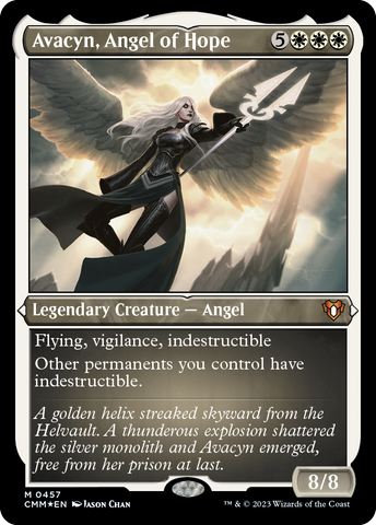 Avacyn, Angel of Hope (Foil Etched) [Commander Masters] Magic: The Gathering