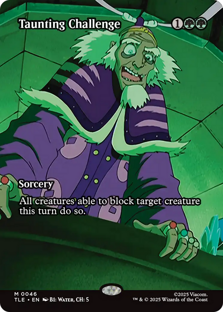 Taunting Challenge (Borderless) [Avatar: The Last Airbender: Eternal-Legal] Magic: The Gathering