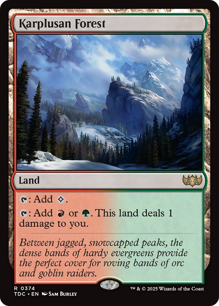 Karplusan Forest [Tarkir: Dragonstorm Commander] Magic: The Gathering