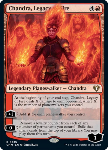 Chandra, Legacy of Fire [Commander Masters] Magic: The Gathering