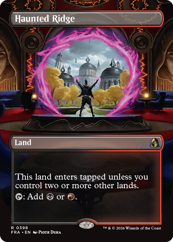 Haunted Ridge (Borderless) [Reality Fracture] Magic: The Gathering