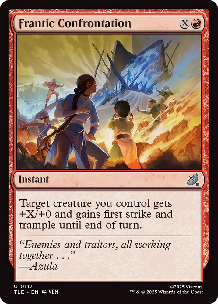 Frantic Confrontation [Avatar: The Last Airbender: Eternal-Legal] Magic: The Gathering