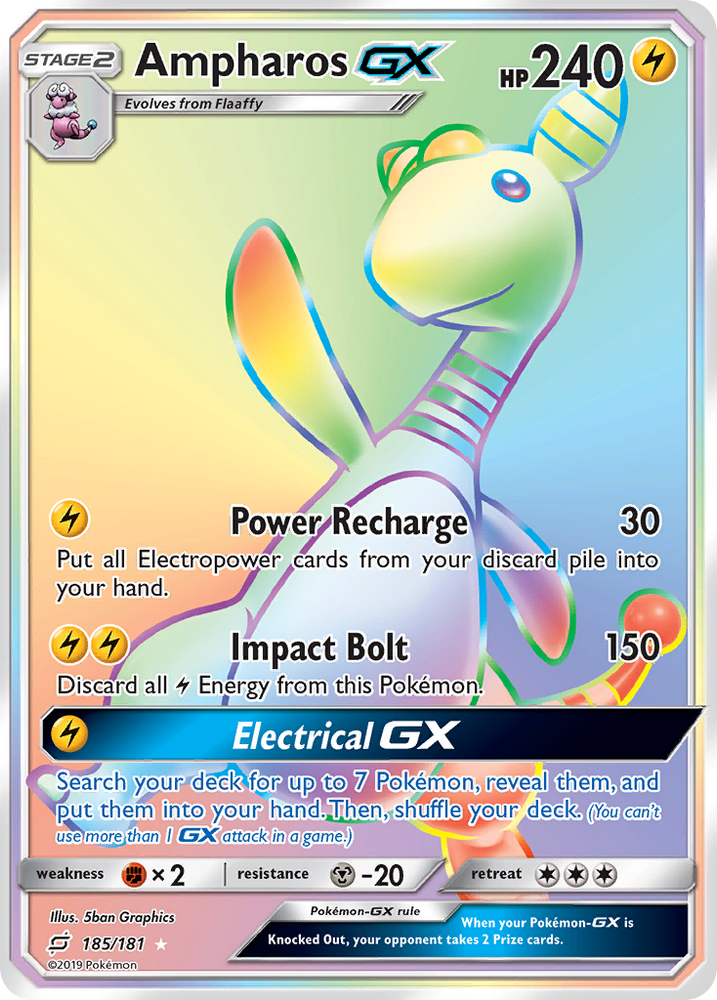 Ampharos GX (185/181) [Sun & Moon: Team Up] Pokémon