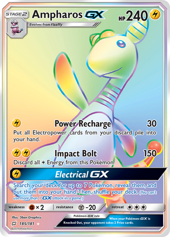 Ampharos GX (185/181) [Sun & Moon: Team Up] Pokémon