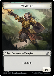 Elemental (9) // Vampire Double-Sided Token [March of the Machine Tokens] Magic: The Gathering