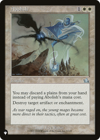 Abolish [The List] Magic: The Gathering