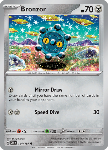 Bronzor (144/197) [Scarlet & Violet: Obsidian Flames] Pokémon