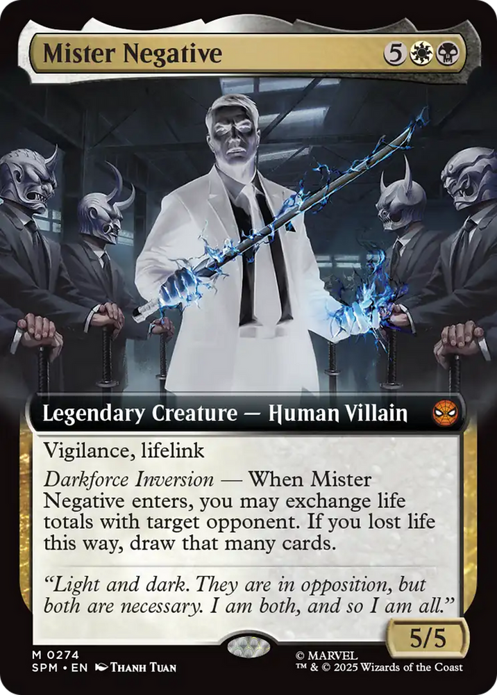 Mister Negative (Extended Art) [Marvel's Spider-Man] Magic: The Gathering