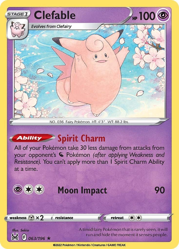 Clefable (063/196) [Sword & Shield: Lost Origin] Pokémon