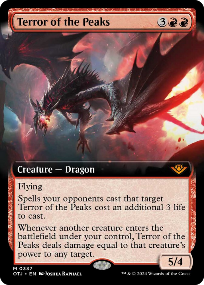 Terror of the Peaks (Extended Art) [Outlaws of Thunder Junction] Magic: The Gathering