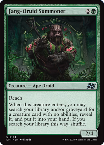 Fang-Druid Summoner [Aetherdrift] Magic: The Gathering