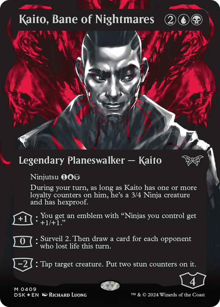 Kaito, Bane of Nightmares (Showcase) (Textured) [Duskmourn: House of Horror] Magic: The Gathering