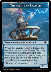 Snail // Thundertrap Trainer Double-Sided Token [Bloomburrow Tokens] Magic: The Gathering
