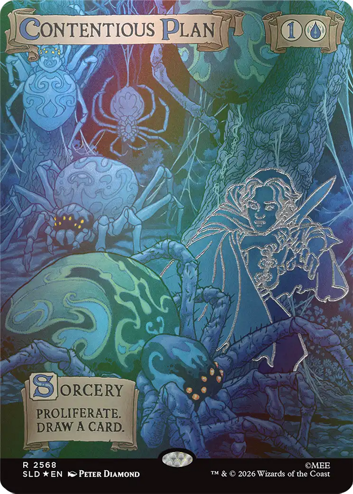 Contentious Plan (Out Of Sight Foil) [Secret Lair Drop Series] Magic: The Gathering