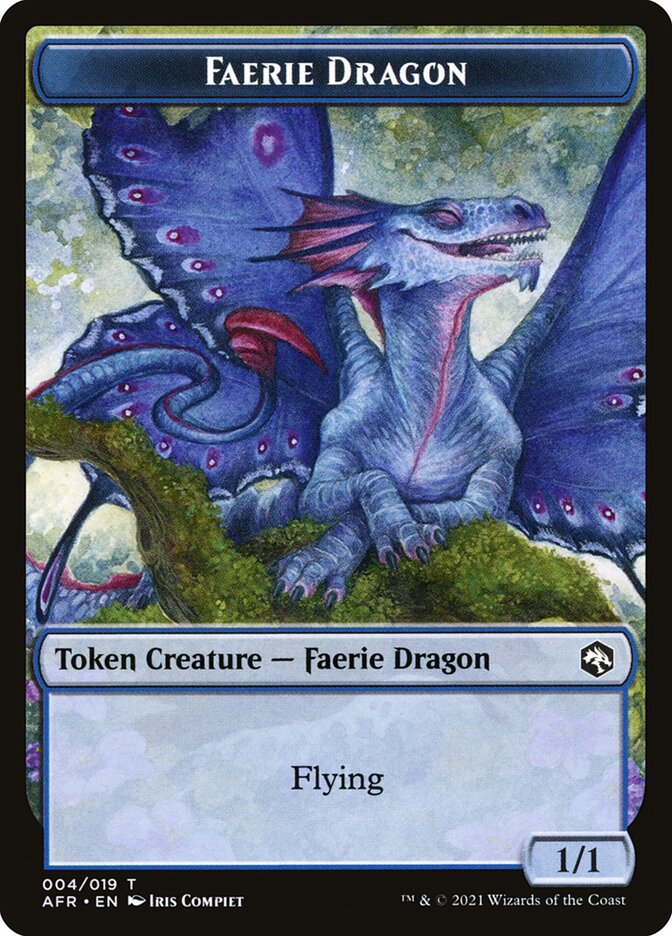 Faerie Dragon Token [Dungeons & Dragons: Adventures in the Forgotten Realms Tokens] Magic: The Gathering