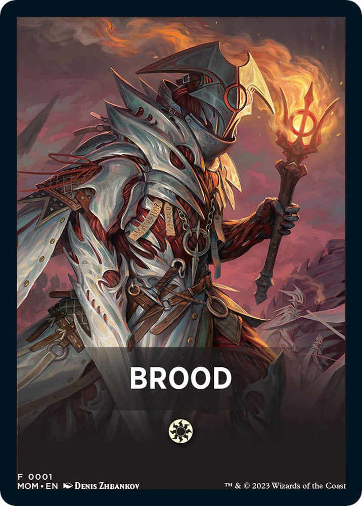 Brood Theme Card [March of the Machine Tokens] Magic: The Gathering