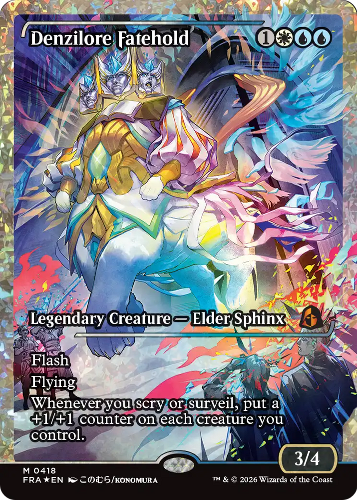 Denzilore Fatehold (Showcase) (Fracture Foil) (0418) [Reality Fracture] Magic: The Gathering