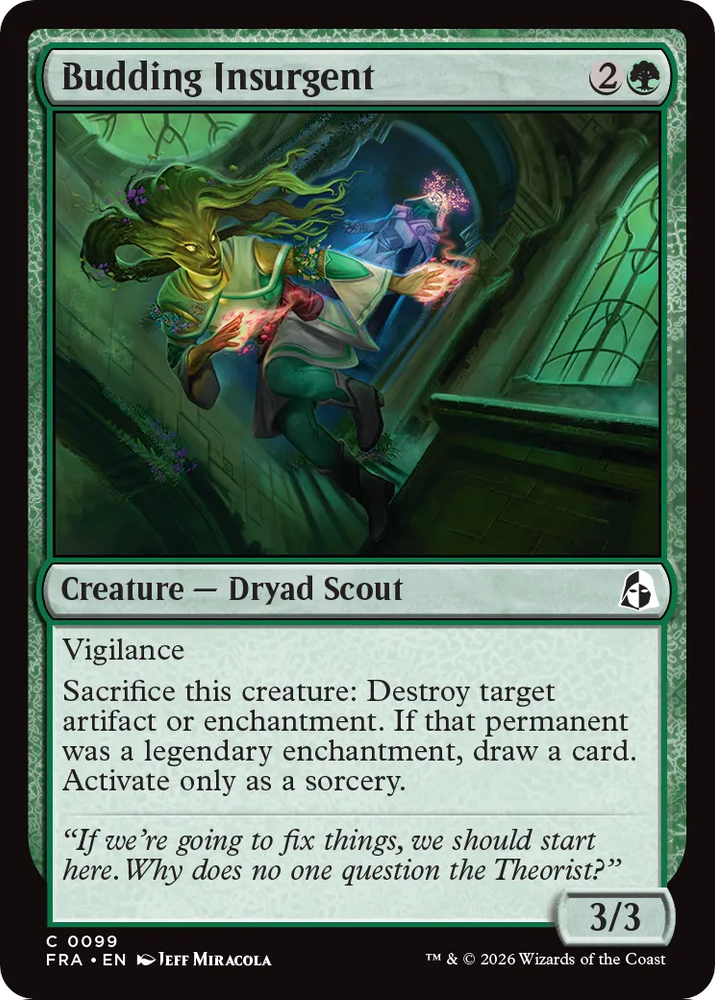 Budding Insurgent [Reality Fracture] Magic: The Gathering