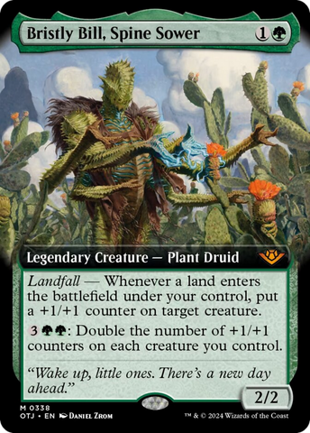 Bristly Bill, Spine Sower (Extended Art) [Outlaws of Thunder Junction] Magic: The Gathering