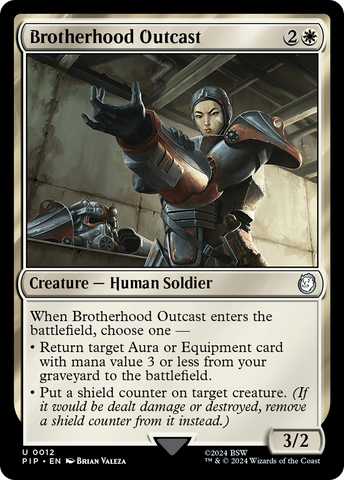 Brotherhood Outcast [Fallout] Magic: The Gathering