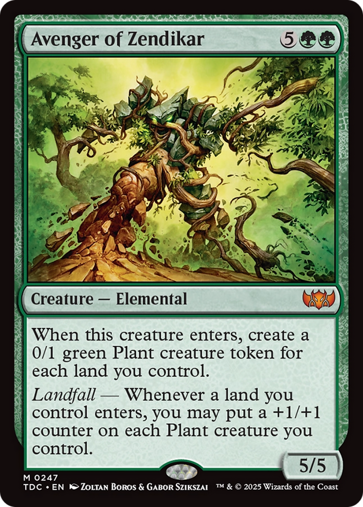 Avenger of Zendikar [Tarkir: Dragonstorm Commander] Magic: The Gathering