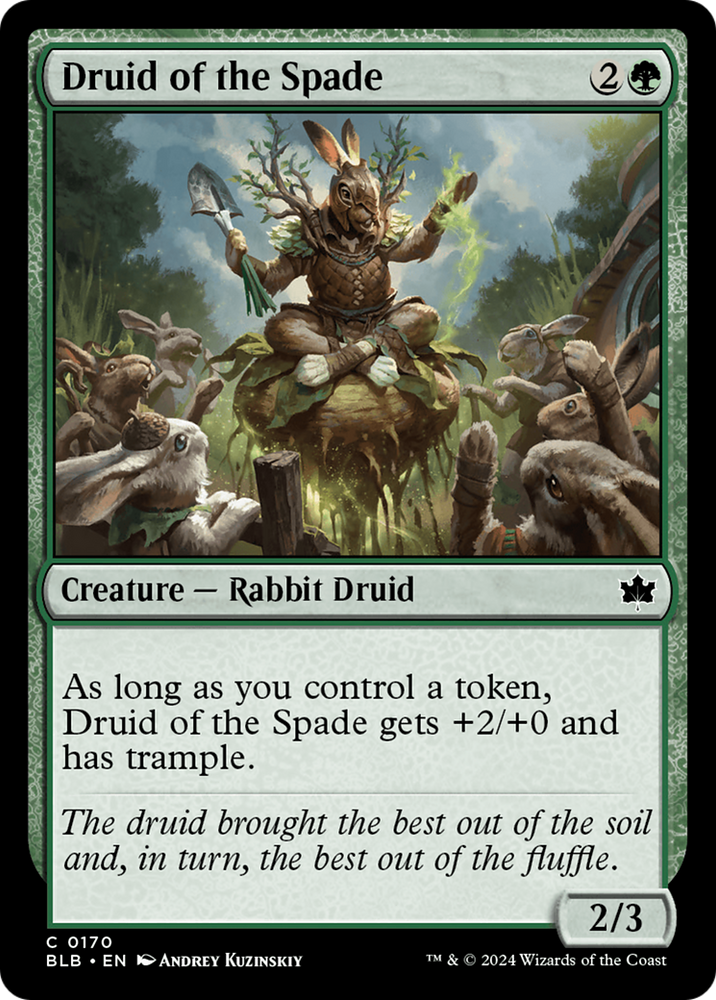 Druid of the Spade [Bloomburrow] Magic: The Gathering